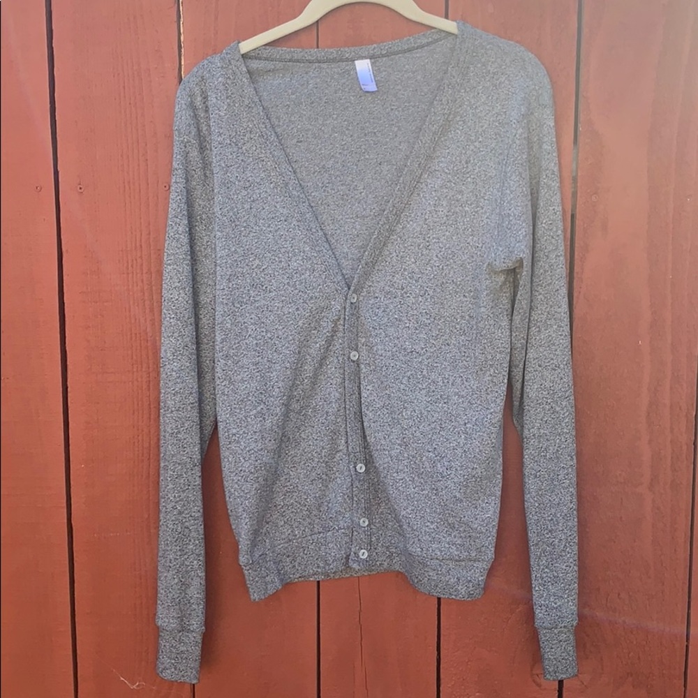 American Apparel TriBlend Cardigan:Button Up